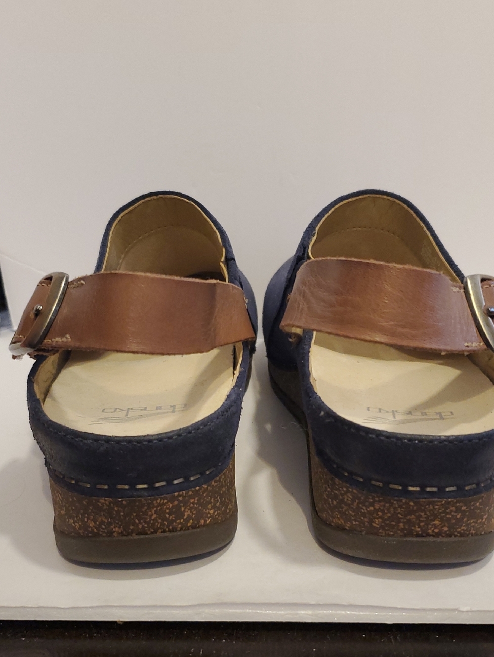 DANSKO Merrin Slingback Clogs In Blue Burnished Suede Size 10 NWOT'S - Picture 4 of 12